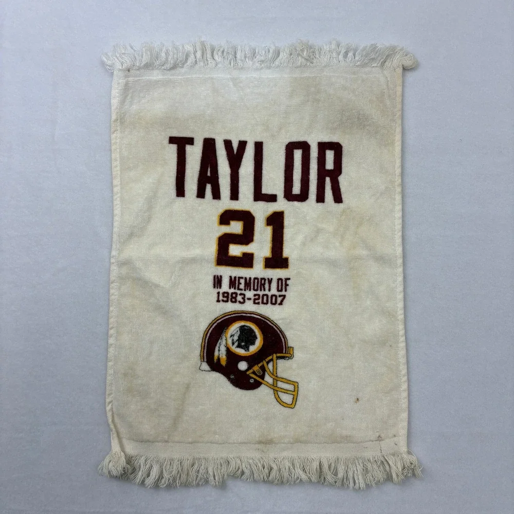 Sean Taylor 21 Memorial Washington Redskins Hand Towel 1983-2007 Cotton Fringe